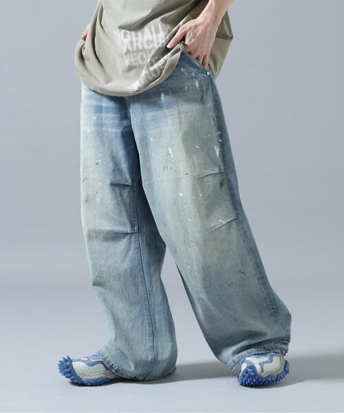 DANKE SCHON(ダンケシェーン)の「DankeSchon/ダンケシェーン/12oz BAGGY JEANS/PAINT(デニムパンツ・レディース・その他4・S/L/M)」の1枚目の写真