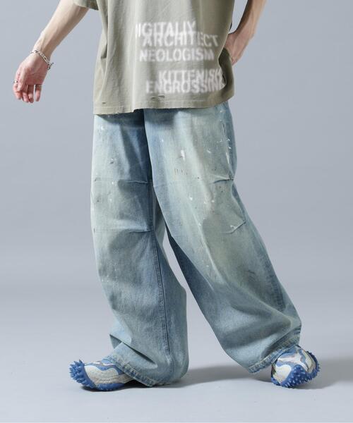 DANKE SCHON(ダンケシェーン)の「DankeSchon/ダンケシェーン/12oz BAGGY JEANS/PAINT(デニムパンツ・レディース・その他4・S/L/M)」の2枚目の写真