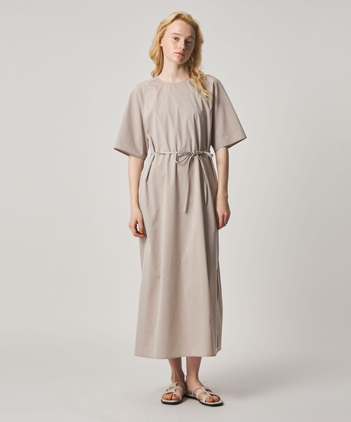 Steven Alan(スティーブンアラン)の「<Steven Alan>TC タフタ ロング ワンピース(ワンピース・レディース・ブラック/ベージュ・M/S)」の2枚目の写真