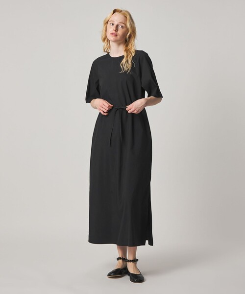 Steven Alan(スティーブンアラン)の「<Steven Alan>TC タフタ ロング ワンピース(ワンピース・レディース・ブラック/ベージュ・M/S)」の4枚目の写真