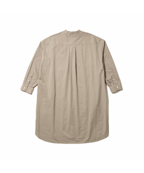 Kinetics(キネティクス)の「Gymphlex Band collar shirt dress(ジムフレックス バンドカラーシャツワンピース)(シャツワンピース・レディース・グレー系・X-LARGE)」の2枚目の写真