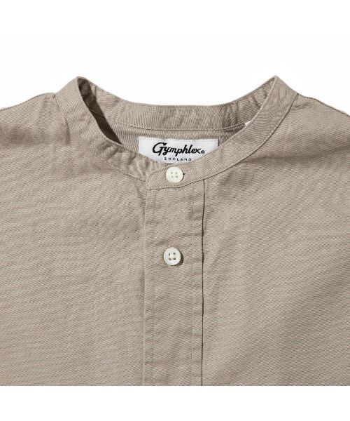 Kinetics(キネティクス)の「Gymphlex Band collar shirt dress(ジムフレックス バンドカラーシャツワンピース)(シャツワンピース・レディース・グレー系・X-LARGE)」の3枚目の写真