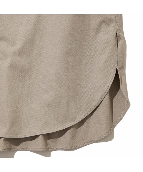 Kinetics(キネティクス)の「Gymphlex Band collar shirt dress(ジムフレックス バンドカラーシャツワンピース)(シャツワンピース・レディース・グレー系・X-LARGE)」の5枚目の写真