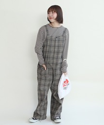 PAR ICI | コットン/リネン チェック サロペット(その他パンツ)