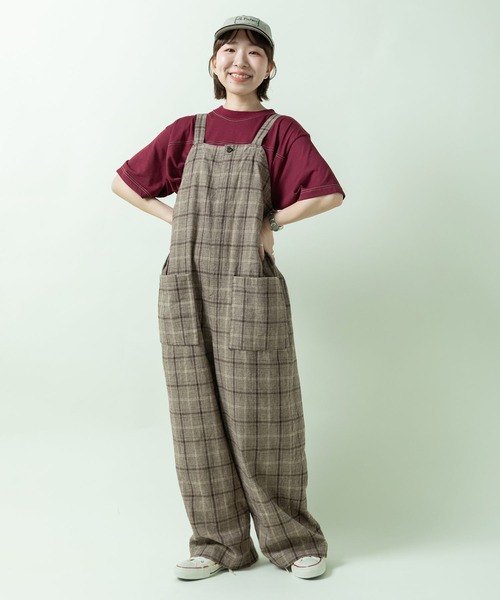 PAR ICI(パーリッシィ)の「コットン/リネン チェック サロペット(その他パンツ・レディース・ダークブラウン系/ブラック系/ブラック系その他・FREE)」の14枚目の写真
