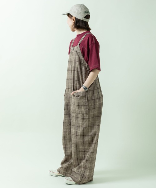 PAR ICI(パーリッシィ)の「コットン/リネン チェック サロペット(その他パンツ・レディース・ダークブラウン系/ブラック系/ブラック系その他・FREE)」の16枚目の写真