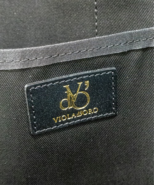 VIOLAd'ORO(ヴィオラドーロ)の「【VIOLAd'ORO/ヴィオラドーロ】型押しシュリンクレザーバックパック(バックパック/リュック・レディース・ブラック・FREE)」の18枚目の写真