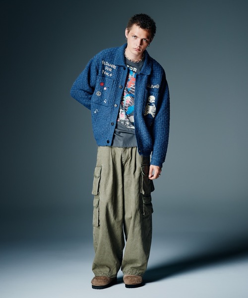glamb(グラム)の「Fade Asymmetry Cargo Pants / フェイドアシンメトリーカーゴパンツ(カーゴパンツ・メンズ・ブラック/カーキ/チャコール・S/M/L)」の21枚目の写真