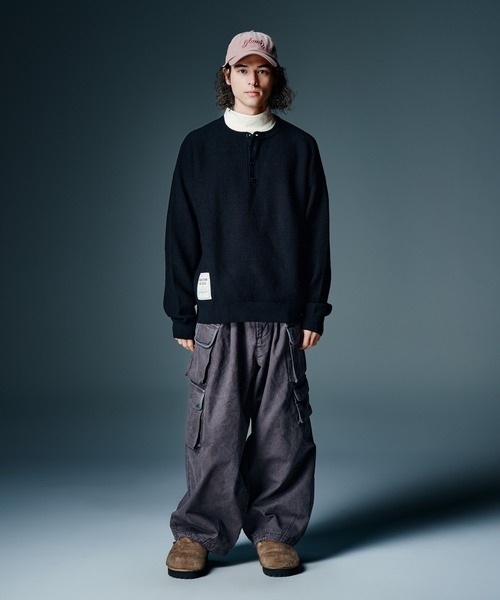 glamb(グラム)の「Fade Asymmetry Cargo Pants / フェイドアシンメトリーカーゴパンツ(カーゴパンツ・メンズ・ブラック/カーキ/チャコール・S/M/L)」の17枚目の写真