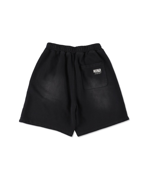 WIND AND SEA(ウィンダンシー)の「SULFUR DYEING LOGO HALF PANTS(スウェットパンツ・メンズ・ブラック/オレンジ系/ミント/サックスブルー・SMALL/X-LARGE/LARGE)」の8枚目の写真