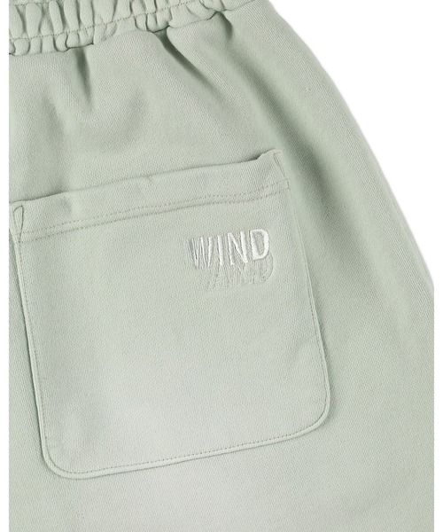 WIND AND SEA(ウィンダンシー)の「SULFUR DYEING LOGO HALF PANTS(スウェットパンツ・メンズ・ブラック/オレンジ系/ミント/サックスブルー・SMALL/X-LARGE/LARGE)」の13枚目の写真