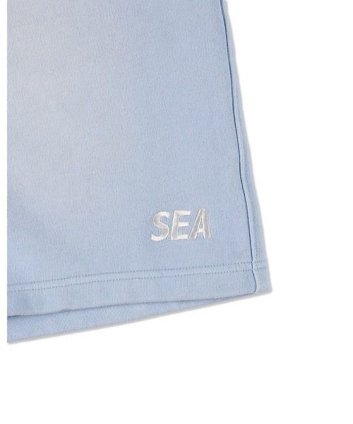 WIND AND SEA(ウィンダンシー)の「SULFUR DYEING LOGO HALF PANTS(スウェットパンツ・メンズ・ブラック/オレンジ系/ミント/サックスブルー・SMALL/X-LARGE/LARGE)」の15枚目の写真
