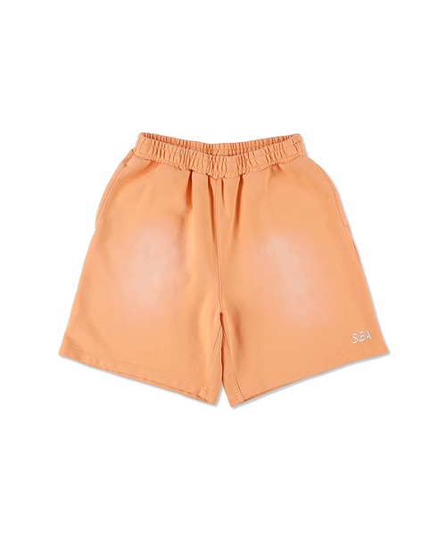WIND AND SEA(ウィンダンシー)の「SULFUR DYEING LOGO HALF PANTS(スウェットパンツ・メンズ・ブラック/オレンジ系/ミント/サックスブルー・SMALL/X-LARGE/LARGE)」の18枚目の写真