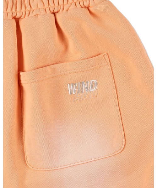 WIND AND SEA(ウィンダンシー)の「SULFUR DYEING LOGO HALF PANTS(スウェットパンツ・メンズ・ブラック/オレンジ系/ミント/サックスブルー・SMALL/X-LARGE/LARGE)」の21枚目の写真