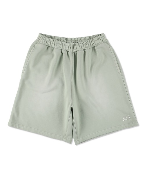 WIND AND SEA(ウィンダンシー)の「SULFUR DYEING LOGO HALF PANTS(スウェットパンツ・メンズ・ブラック/オレンジ系/ミント/サックスブルー・SMALL/X-LARGE/LARGE)」の10枚目の写真