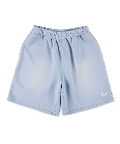 WIND AND SEA(ウィンダンシー)の「SULFUR DYEING LOGO HALF PANTS(スウェットパンツ・メンズ・ブラック/オレンジ系/ミント/サックスブルー・SMALL/X-LARGE/LARGE)」の14枚目の写真