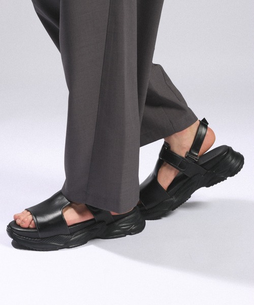 RAGEBLUE(レイジブルー)の「Sneakers Sole Glide Sandals/スニーカーソールグライドサンダル(サンダル・メンズ・ブラック・SMALL/LARGE/MEDIUM)」の2枚目の写真