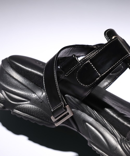 RAGEBLUE(レイジブルー)の「Sneakers Sole Glide Sandals/スニーカーソールグライドサンダル(サンダル・メンズ・ブラック・SMALL/LARGE/MEDIUM)」の6枚目の写真