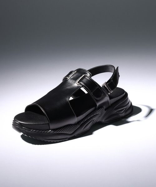 RAGEBLUE(レイジブルー)の「Sneakers Sole Glide Sandals/スニーカーソールグライドサンダル(サンダル・メンズ・ブラック・SMALL/LARGE/MEDIUM)」の5枚目の写真