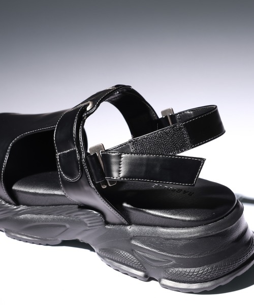 RAGEBLUE(レイジブルー)の「Sneakers Sole Glide Sandals/スニーカーソールグライドサンダル(サンダル・メンズ・ブラック・SMALL/LARGE/MEDIUM)」の7枚目の写真
