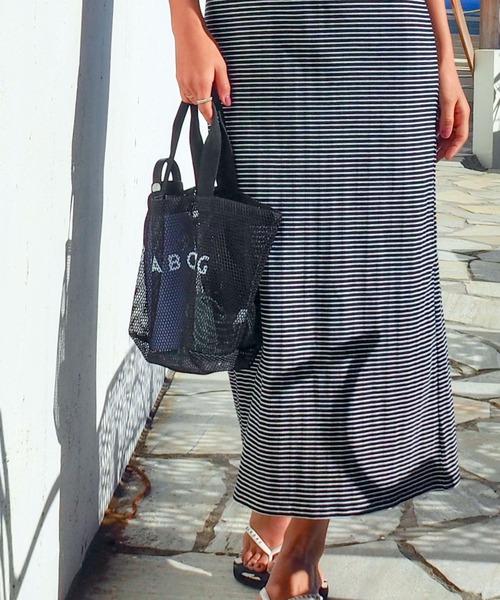 BILLABONG(ビラボン)の「BILLABONG メンズ MESH TOTEBAG MINI トートバッグ 【2026年夏モデル】(トートバッグ・メンズ・ベージュ/スカイブルー/ブラック・FREE)」の2枚目の写真