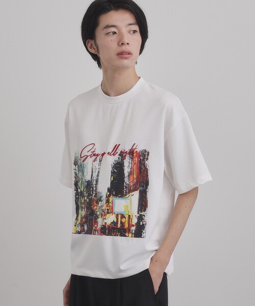 tk.TAKEO KIKUCHI(ティーケータケオキクチ)の「ブラシ刺繍半袖Tシャツ(Tシャツ/カットソー・メンズ・ナチュラル/ブラック/ホワイト・04/02/03)」の21枚目の写真