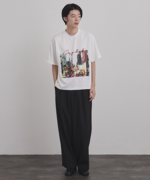 tk.TAKEO KIKUCHI(ティーケータケオキクチ)の「ブラシ刺繍半袖Tシャツ(Tシャツ/カットソー・メンズ・ナチュラル/ブラック/ホワイト・04/02/03)」の15枚目の写真