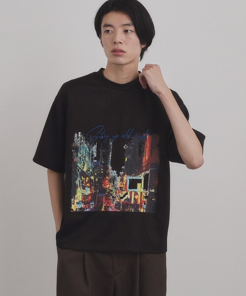 tk.TAKEO KIKUCHI(ティーケータケオキクチ)の「ブラシ刺繍半袖Tシャツ(Tシャツ/カットソー・メンズ・ナチュラル/ブラック/ホワイト・04/02/03)」の17枚目の写真