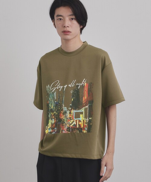 tk.TAKEO KIKUCHI(ティーケータケオキクチ)の「ブラシ刺繍半袖Tシャツ(Tシャツ/カットソー・メンズ・ナチュラル/ブラック/ホワイト・04/02/03)」の9枚目の写真