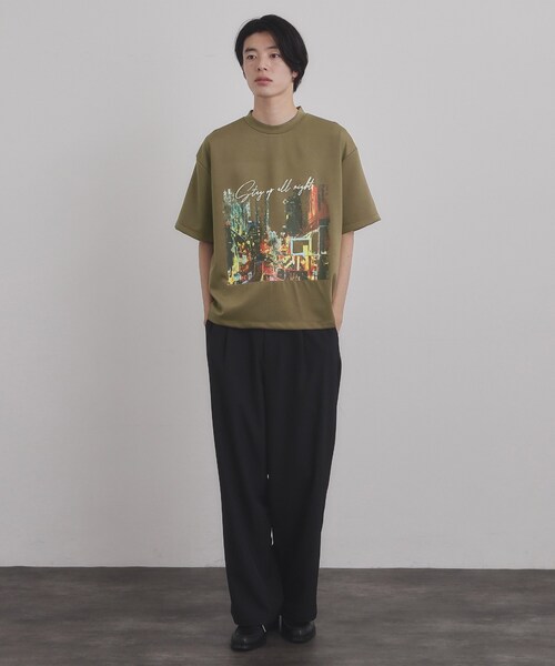 tk.TAKEO KIKUCHI(ティーケータケオキクチ)の「ブラシ刺繍半袖Tシャツ(Tシャツ/カットソー・メンズ・ナチュラル/ブラック/ホワイト・04/02/03)」の10枚目の写真