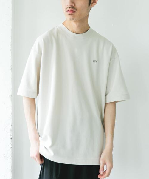 LACOSTE（ラコステ）の「『別注』LACOSTE×DOORS　MOSS STITCH SHORT-SLEEVE T-SHIRTS（Tシャツ/カットソー・メンズ・アイボリー/ダークグレー/イエロー・3/4）」の6枚目の写真