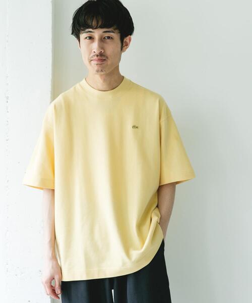 LACOSTE（ラコステ）の「『別注』LACOSTE×DOORS　MOSS STITCH SHORT-SLEEVE T-SHIRTS（Tシャツ/カットソー・メンズ・アイボリー/ダークグレー/イエロー・3/4）」の13枚目の写真