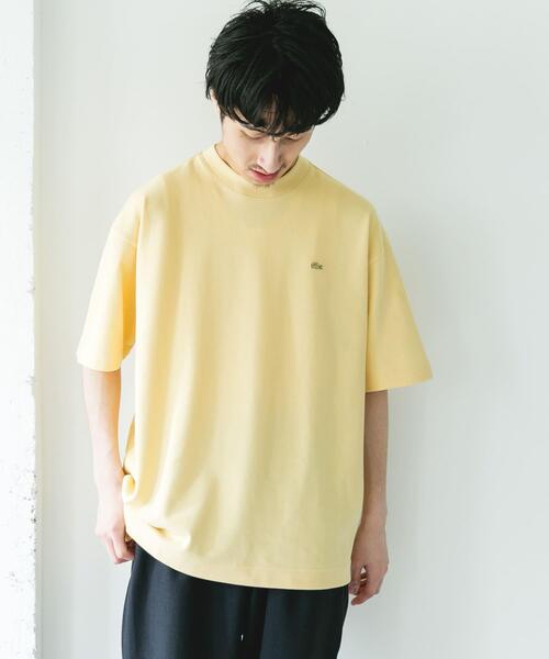 LACOSTE（ラコステ）の「『別注』LACOSTE×DOORS　MOSS STITCH SHORT-SLEEVE T-SHIRTS（Tシャツ/カットソー・メンズ・アイボリー/ダークグレー/イエロー・3/4）」の14枚目の写真