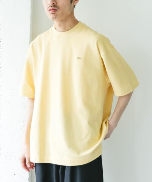 LACOSTE（ラコステ）の「『別注』LACOSTE×DOORS　MOSS STITCH SHORT-SLEEVE T-SHIRTS（Tシャツ/カットソー・メンズ・アイボリー/ダークグレー/イエロー・3/4）」の16枚目の写真