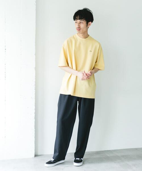 LACOSTE（ラコステ）の「『別注』LACOSTE×DOORS　MOSS STITCH SHORT-SLEEVE T-SHIRTS（Tシャツ/カットソー・メンズ・アイボリー/ダークグレー/イエロー・3/4）」の17枚目の写真