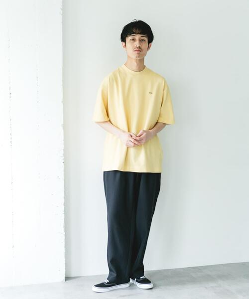 LACOSTE（ラコステ）の「『別注』LACOSTE×DOORS　MOSS STITCH SHORT-SLEEVE T-SHIRTS（Tシャツ/カットソー・メンズ・アイボリー/ダークグレー/イエロー・3/4）」の18枚目の写真