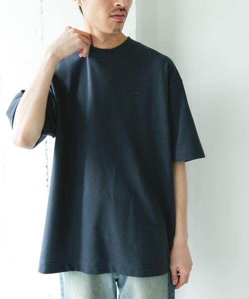 LACOSTE（ラコステ）の「『別注』LACOSTE×DOORS　MOSS STITCH SHORT-SLEEVE T-SHIRTS（Tシャツ/カットソー・メンズ・アイボリー/ダークグレー/イエロー・3/4）」の22枚目の写真