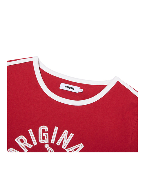 KIRSH（キルシー）の「アーチチェリー配色アップリケTシャツ[レッド]（Tシャツ/カットソー・レディース・その他・MEDIUM/SMALL）」の3枚目の写真