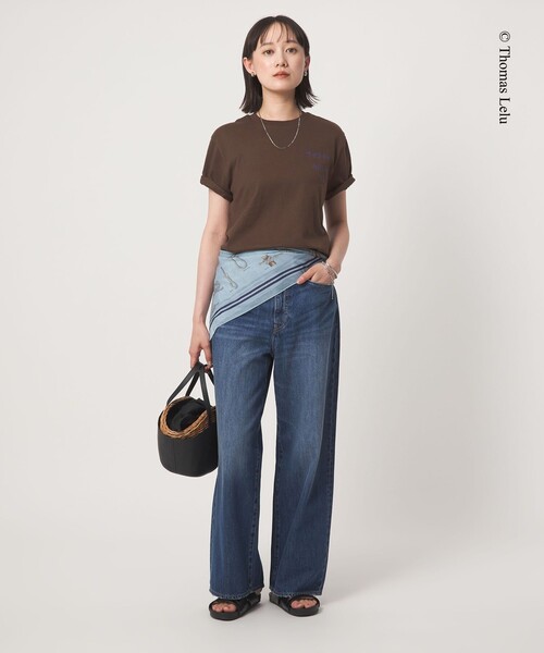 green label relaxing(グリーンレーベルリラクシング)の「【別注】<Thomas Lelu>サインアート 半袖 Tシャツ カットソー(Tシャツ/カットソー・レディース・ロイヤルブルー/ブラック/ブラウン/オフホワイト・FREE)」の22枚目の写真