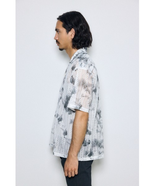 AZUL by moussy(アズールバイマウジー)の「タイダイ柄メッシュシャツ(シャツ/ブラウス・メンズ・ブルー系その他3/ブラック系その他/ホワイト系その他・LARGE/MEDIUM)」の18枚目の写真