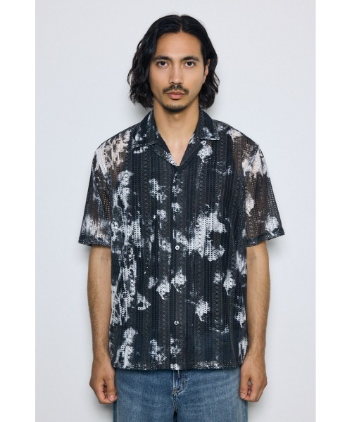 AZUL by moussy(アズールバイマウジー)の「タイダイ柄メッシュシャツ(シャツ/ブラウス・メンズ・ブルー系その他3/ブラック系その他/ホワイト系その他・LARGE/MEDIUM)」の14枚目の写真