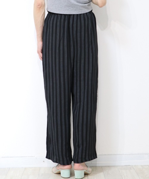 DISKEEN SURE(ディスキーンシュアー)の「さら軽ストライプワイドパンツ(その他パンツ・レディース・ホワイト/チャコール・FREE)」の11枚目の写真
