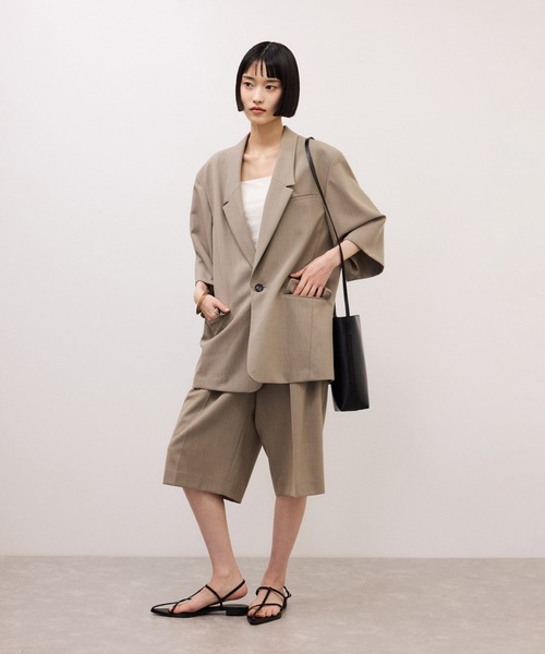 ADAM ET ROPE'(アダムエロペ)の「【PFT】Crepe Small Bag(ショルダーバッグ・レディース・ブラック/ベージュ・FREE)」の18枚目の写真