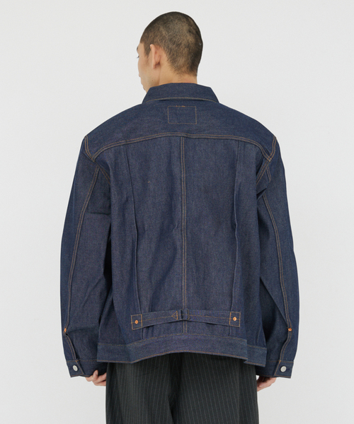 Levi's(リーバイス)の「Levi’s(R) / リーバイス(R) 別注 TYPE1 リジッド トラッカージャケット(デニムジャケット・メンズ・ダークブルー・SMALL/MEDIUM/LARGE/X-LARGE/XX-LARGE)」の8枚目の写真
