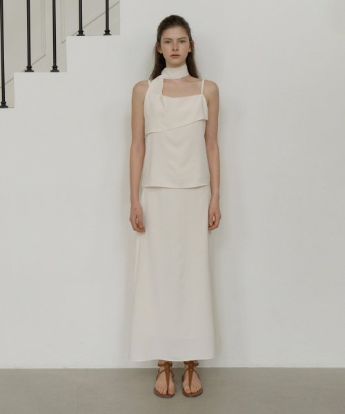 REORG(リオルグ)の「GIR DART LONG SKIRT CREAM(スカート・レディース・その他・SMALL/MEDIUM/LARGE)」の2枚目の写真
