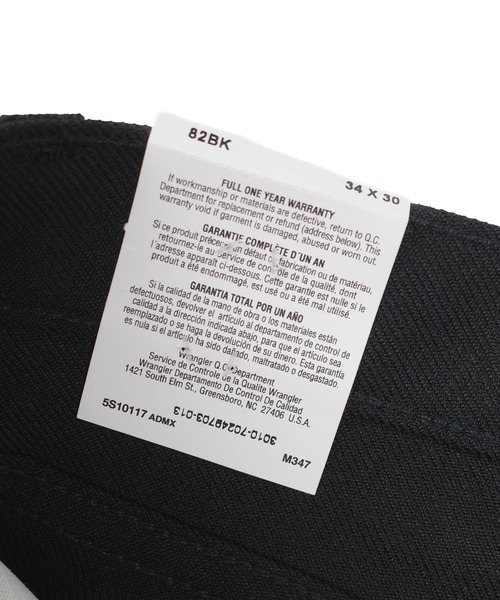 Wrangler(ラングラー)の「【UT210】【Wrangler/ラングラー】WRANCHER DRESS JEAN(スラックス・メンズ・ブラック・36inch/34inch/32inch)」の13枚目の写真