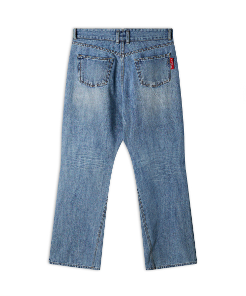 WORLDDILEMA(ワールドジレンマ)の「Racer Knee Line Washing Denim Pants (Light Blue)(デニムパンツ・レディース・その他・82/55)」の7枚目の写真