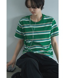 MULTI BORDER HALF SLEEVE TEE