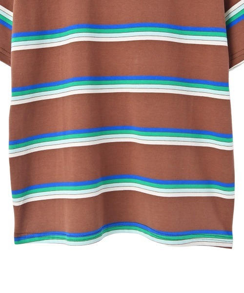 marjour(マージュール)の「MULTI BORDER HALF SLEEVE TEE(Tシャツ/カットソー・レディース・グリーン/ブラウン・M)」の22枚目の写真