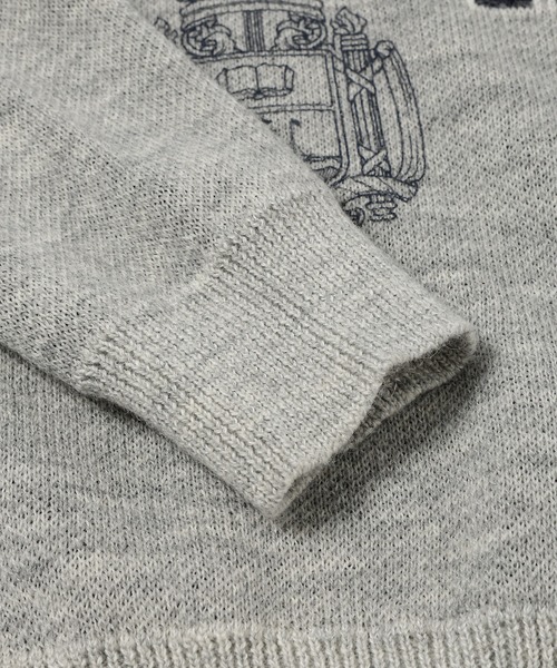 COMME des GARCONS HOMME(コム デ ギャルソン・オム)の「WOOL COLLAGE CREW NECK KNIT(ニット/セーター・メンズ・ネイビー/グレー・L/M/S)」の6枚目の写真